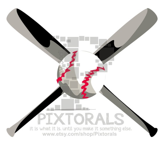 softball bat clipart