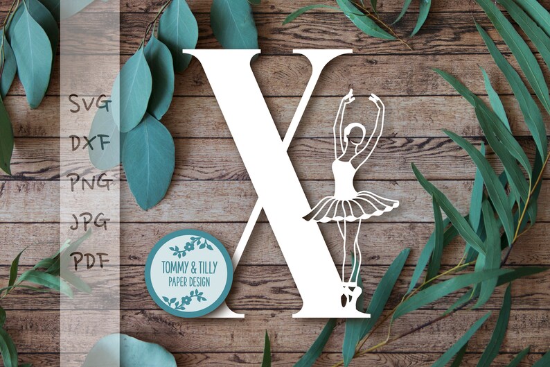 Download Ballerina Letter X Svg Pdf Dxf Png Jpg Papercut New Baby Papercut Papercutting Vinyl Template Commercial Use Nursery Papercut Clip Art Art Collectibles Keyforrest Lt