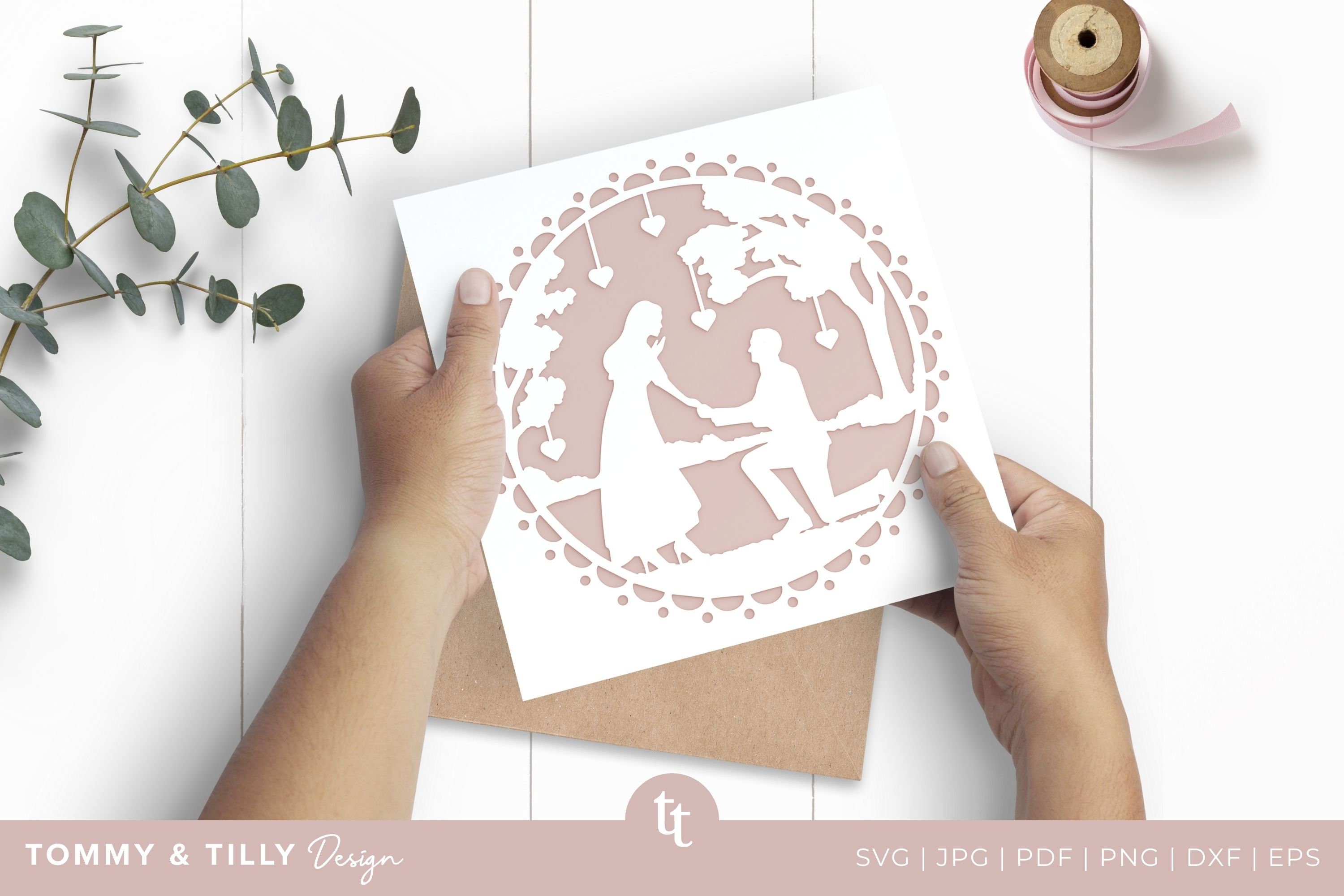FREE Cricut Card - Perfect for Weddings & Engagements - Tommy & Tilly Design