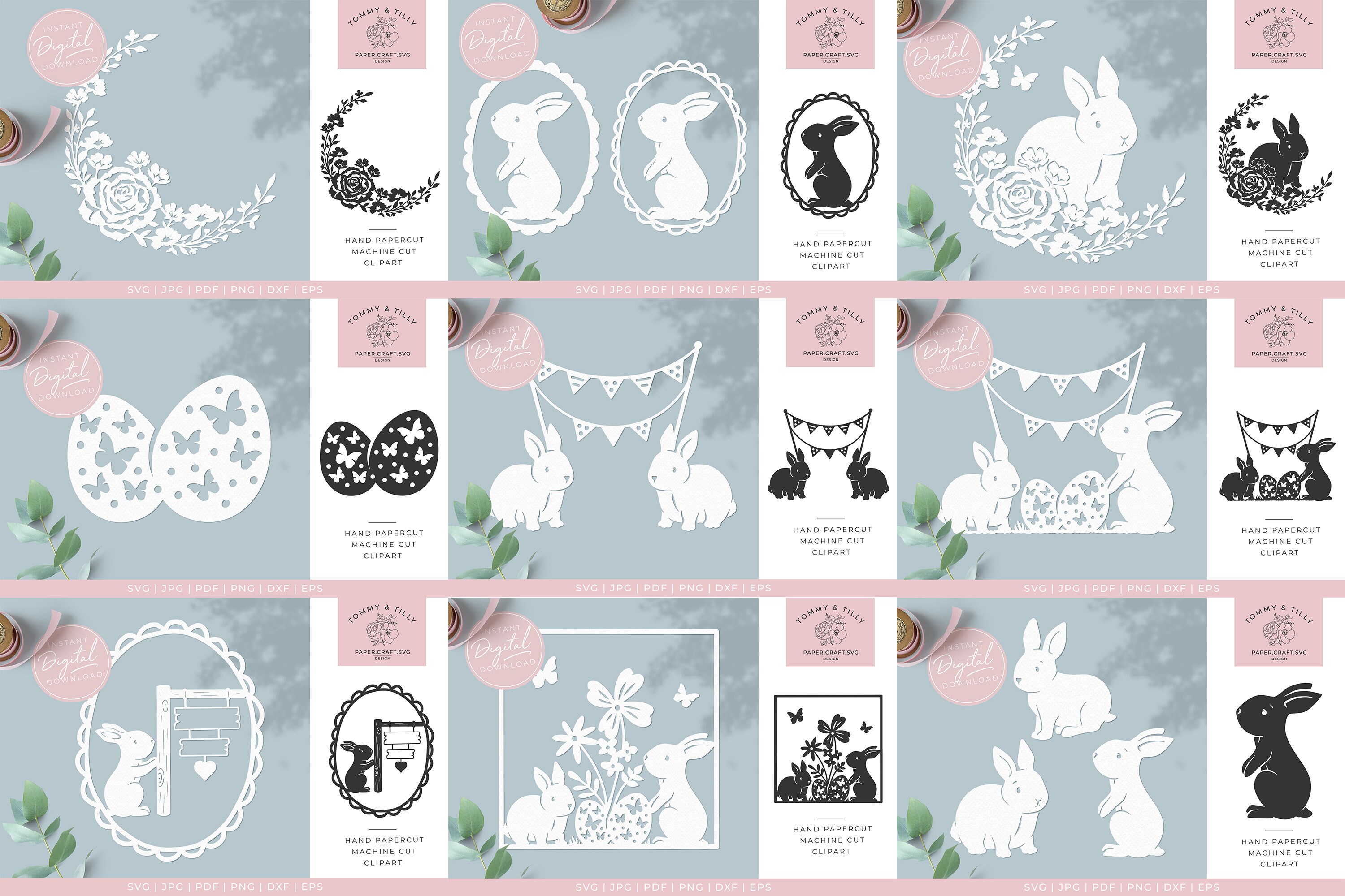 Easter SVG Bundle File Designs for Cricut Silhouette Cut - Etsy UK