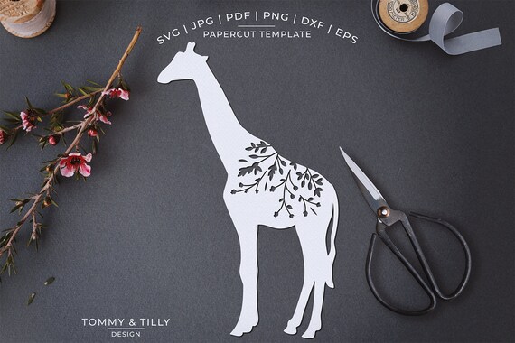 Download Clip Art Art Collectibles For Cricut Giraffe Svg Papercut Template For Cameo Template