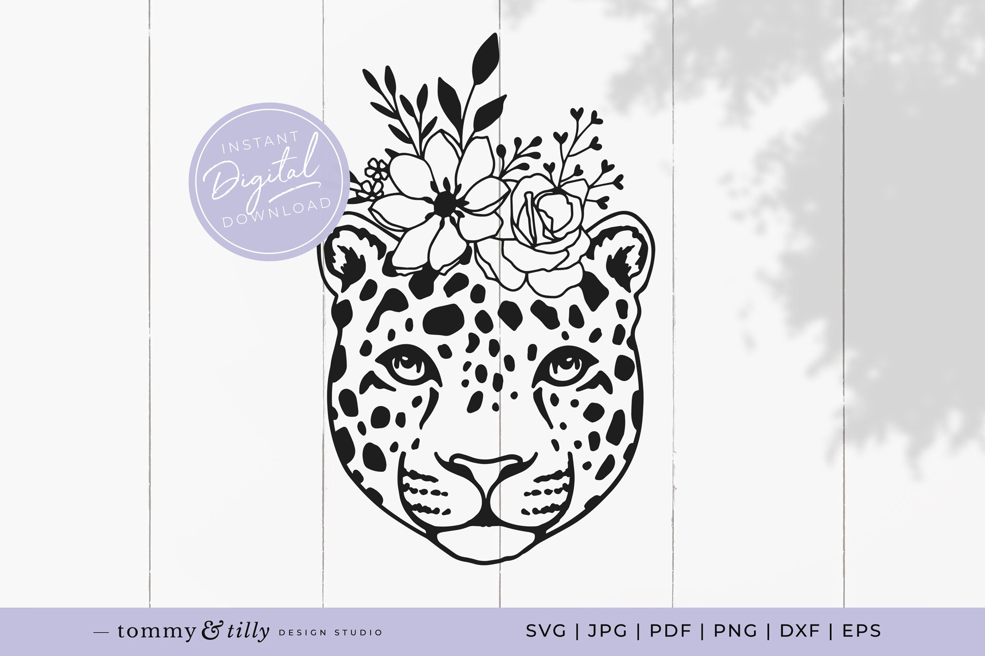 Flower Leopard SVG No.3 Cricut Cut File Machine Cut Etsy UK