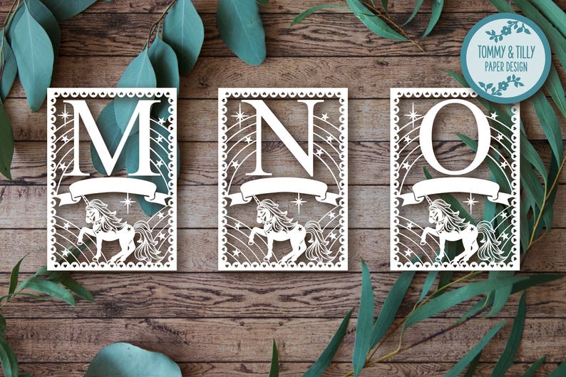 Download Unicorn Alphabet Bundle 26 letters SVG PDF DXF Jpg Png Design | Etsy