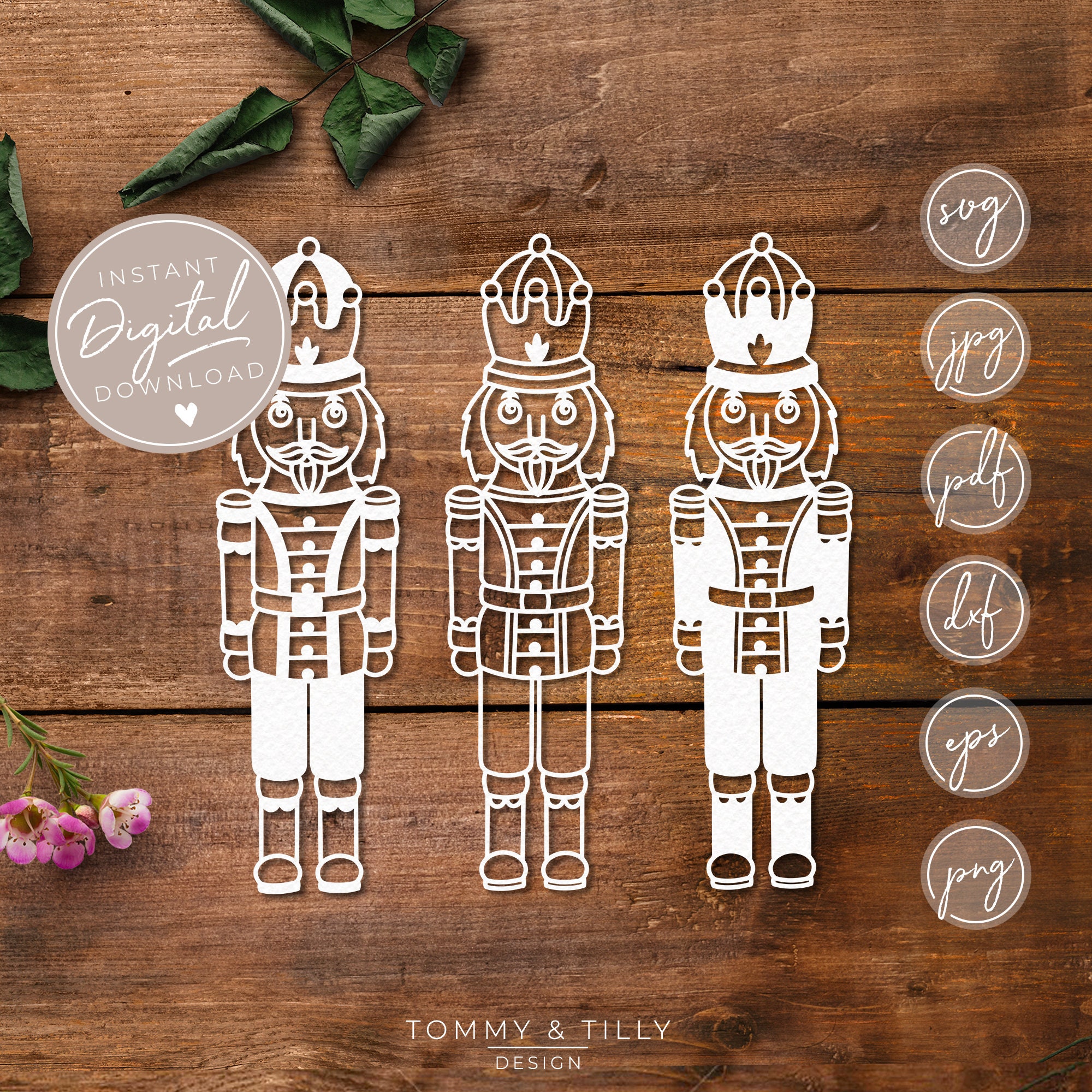 Download Nutcracker Papercut Template Machine Cut Cricut Etsy