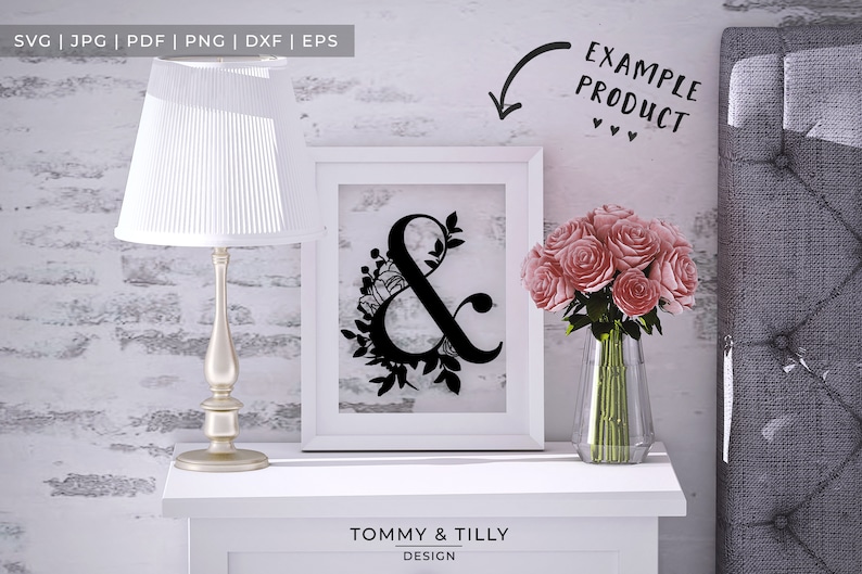 Papercut Template '& Bouquet Number' Design Paper Etsy