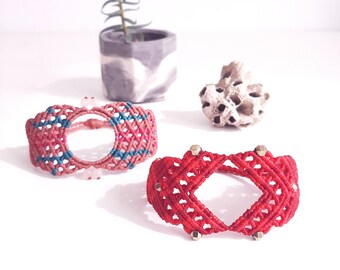 Macrame bracelets, beautiful handmade jewellery, unique, gift idea