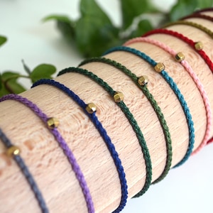 Sacred Geometry | Macrame bracelet with golden hematite solid - handmade