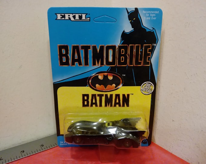 Vintage Die-Cast Vehicle, Batman's Bat Mobile by ERTL, 1989