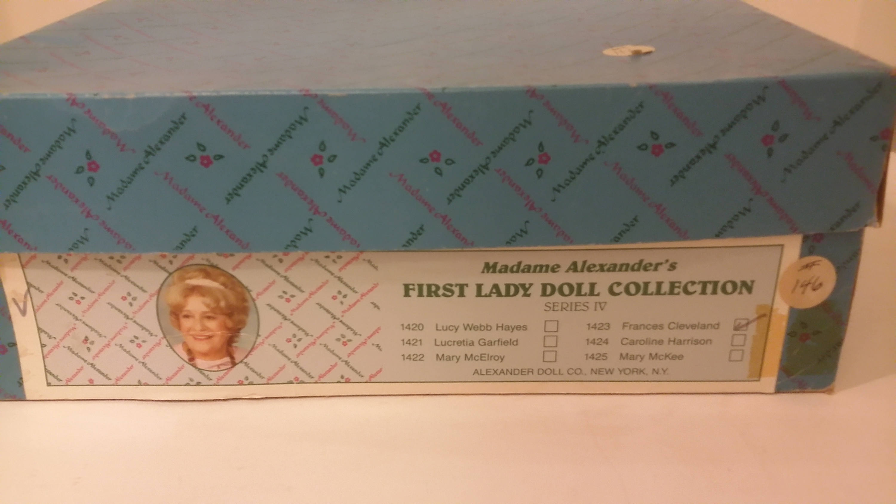 Vintage Doll, Madame Alexander Doll, First Lady Series #1423, Frances ...