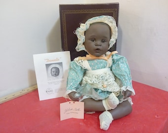 Vintage Porcelain Doll, Edwin M. Knowles Yolando's Picture-Perfect Babies "Danielle", 1991