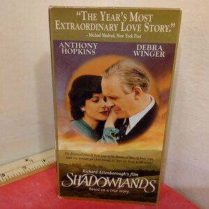 Vintage VHS Movie Tape, Shadowlands, Anthony Hopkins, 1993~
