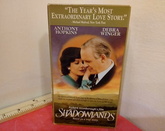 Vintage VHS Movie Tape, Shadowlands, Anthony Hopkins, 1993~