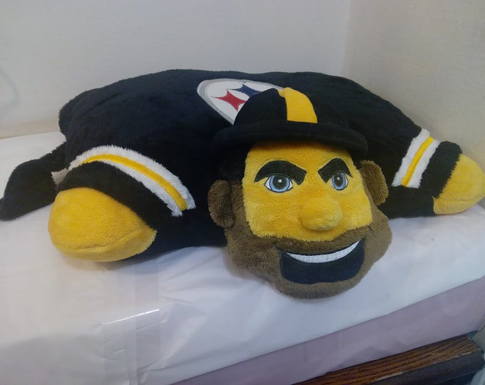 Vintage Pillow Throw, Pillow Pets "Pittsburg Steelers" Pillow Pet, 2009#