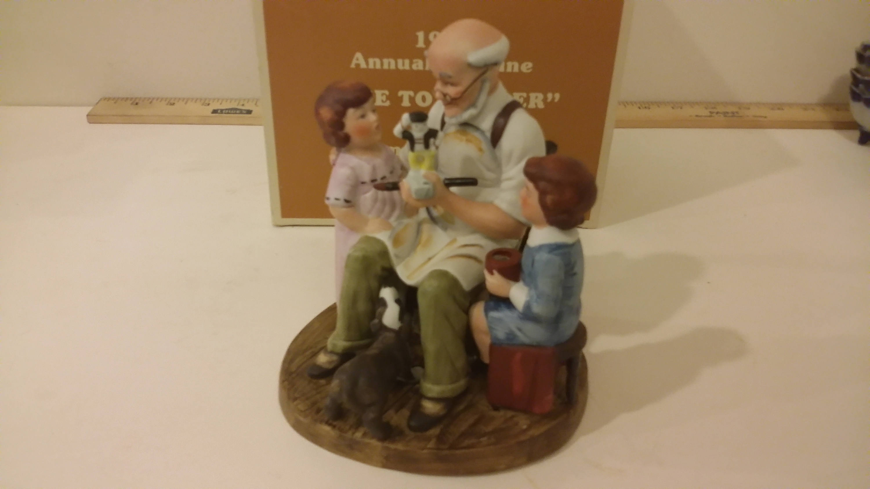Norman Rockwell Annual The Toymaker Collectable Figurine, 1980
