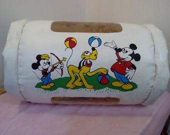 Vintage Baby/Toddler Rolling Toy, Walt Disney Character "Mickey Mouse Peek-in Roller" Toy, 1978