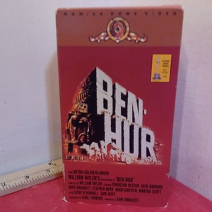 Vintage VHS Tape, Ben Hur, Charlton Heston, 1995~