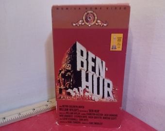 Vintage VHS Tape, Ben Hur, Charlton Heston, 1995~