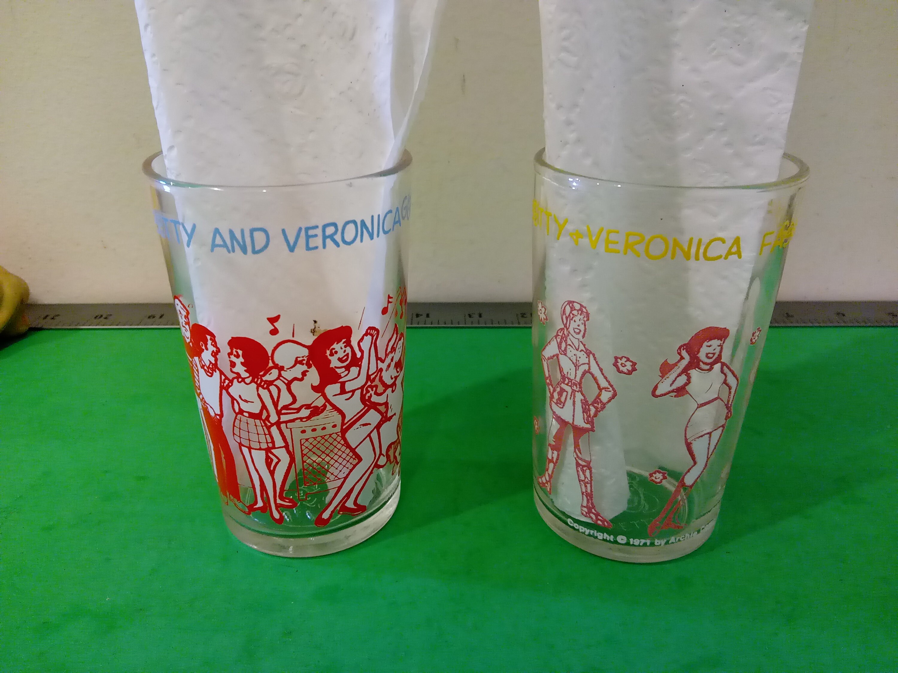 Vintage Welch's Archie Comics Jelly Glass/Juice Glasses, 1970's