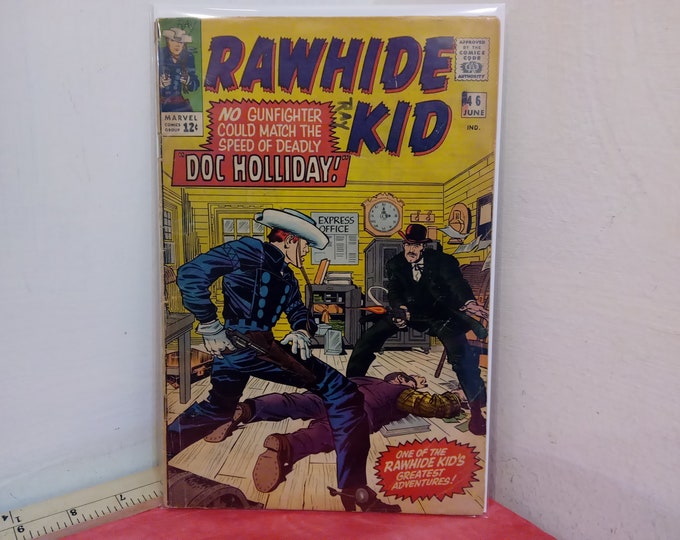 Vintage Comic Book, Marvel Comic Book "Rawhide Kid", .12 Cent Comics, 1960's
