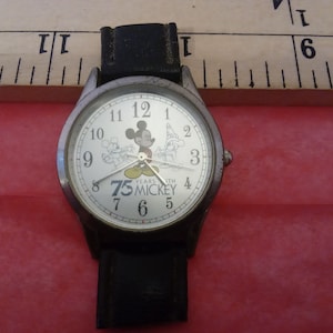Vintage Wrist Watches, Disney Mickey Mouse 75th Anniversary Watch and Starkist Tuna Watch