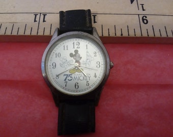 Vintage Wrist Watches, Disney Mickey Mouse 75th Anniversary Watch and Starkist Tuna Watch