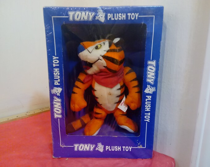 Vintage Plush Stuffed Toy, Kellogg's Tony the Tiger Plush Toy, 1997#p