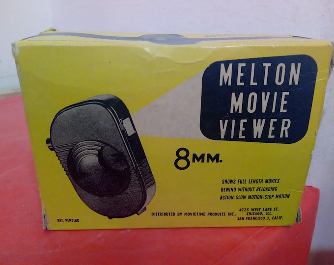 Vintage Movie Viewer, Melton 8MM Movie Viewer by Movie Time Products, 1950's
