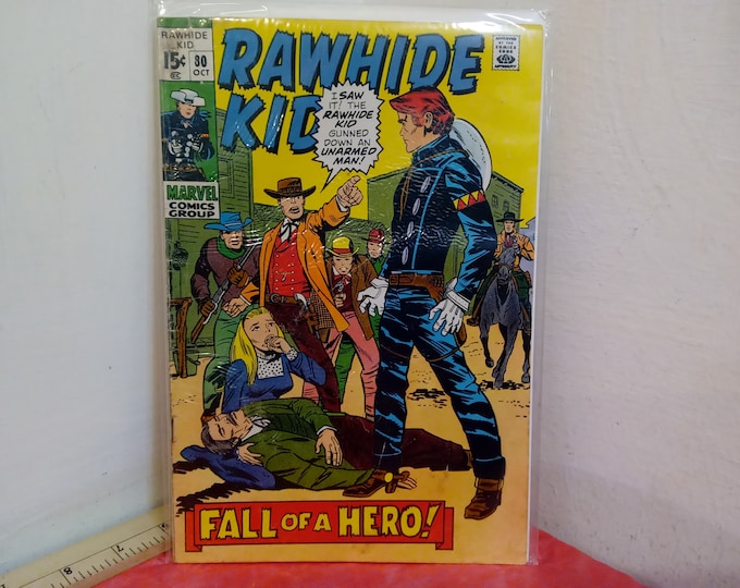 Vintage Comic Book, Marvel Comic Book "Rawhide Kid", .15 Cent Comics, 1970's