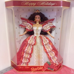 Vintage Barbie-Puppen, Happy Holiday Barbie&#39;s verschiedene Jahre, 1990er Jahre