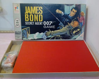 Vintage Board Game, James Bond "Secret Agent 007 Game" by Milton Bradley, 1964#