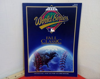 Vintage Sports Memorabilia, World Series Fall Classic Official Souvenir Scorebook, 1992