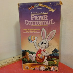 Vintage VHS Filmband, Here Comes Peter Cottontail, 1990