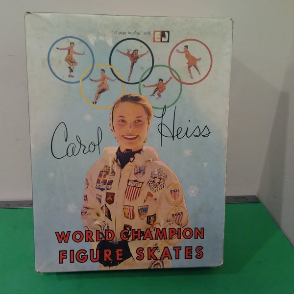 Vintage Sports Memorabilia, Carol Heiss Figure Skates and other Memorabilia, World/Olympic Champion (Size 7) Figure Skates in Box, 1960's#