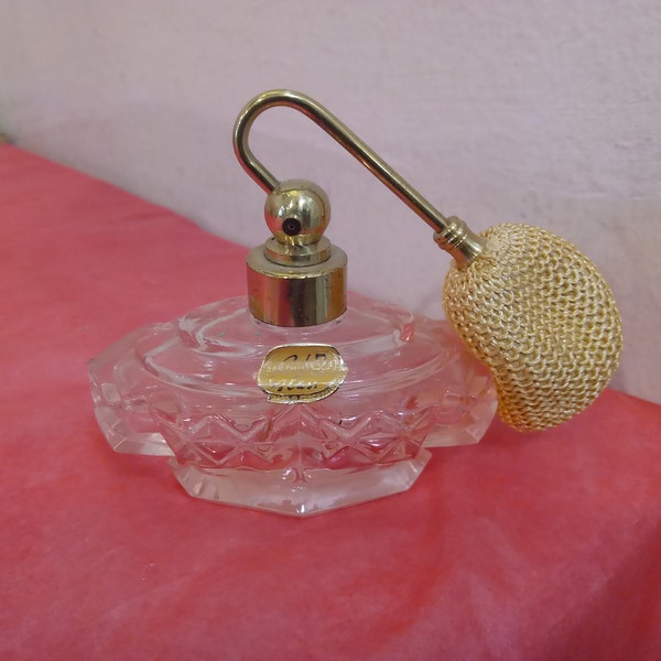 Vintage Perfume Atomizer Bottles, Pink, Clear, and Other Colors and Shapes, I. Rice, Bokemig