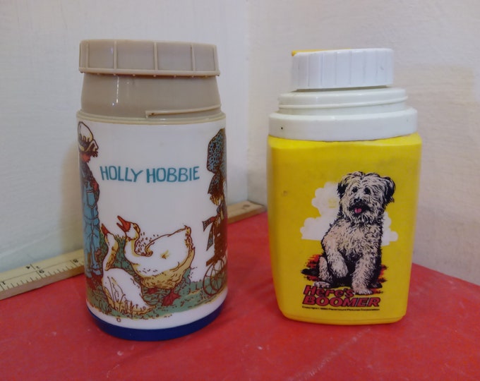 Vintage Thermoses, Holly Hobbie and Here's Boomer, 1980's#