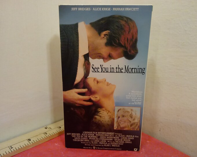 Vintage VHS Movie Tape, See You in the Morning, Jeff Bridges, 1989~