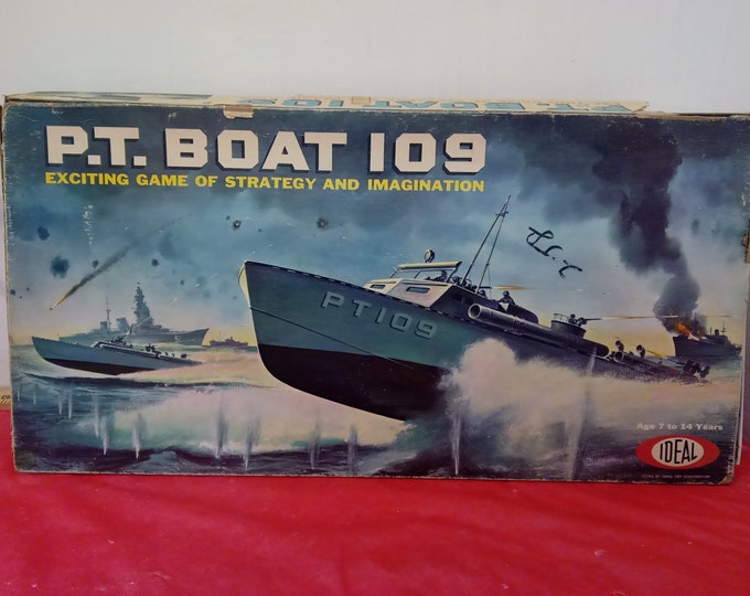 Vintage Board Game, P.T. Boat 109 by Ideal, 1963#