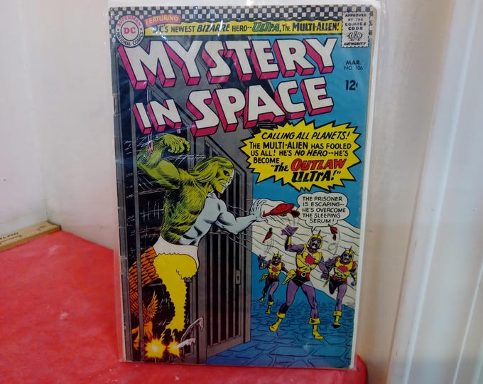 Vintage DC Comic Books, Mystery in Space #106, 1970's