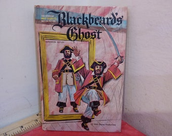 Vintage Hard Cover Book, Walt Disney's Blackbeard's Ghost Book Based on Motion Picture Published by Whitman #1575, 1968