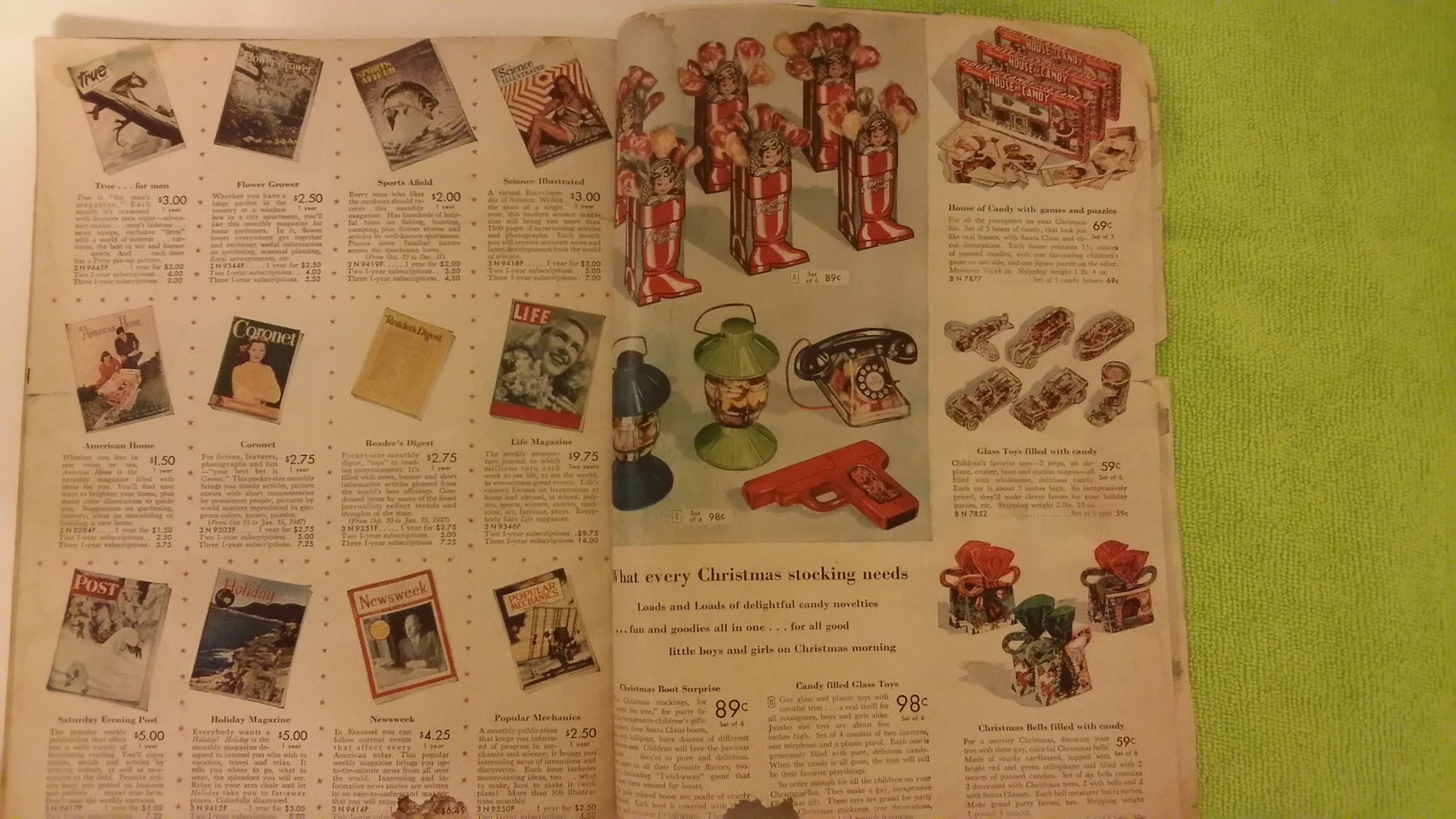 Sears and Roebuck Co. Merry Christmas Catalog, DollsToysXmas Gifts, 1946
