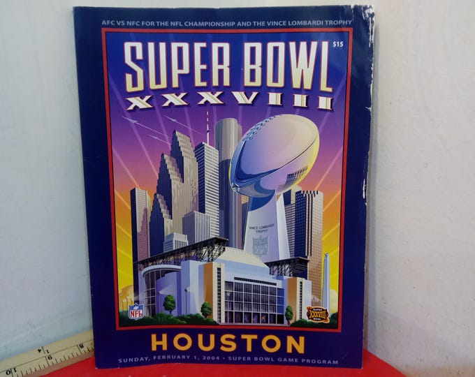 Vintage Sports Programs, FedEx Orange Bowl or Super Bowl XXXVIII, 2000's