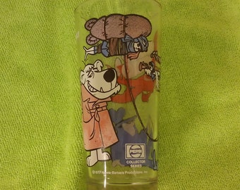 Vintage Collector Glass, Pepsi Hanna Barbera Glass, Mumbly, 1977