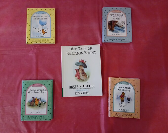 Vintage Winnie the Pooh Books and The Tale of Benjamin Bunny, 1993#