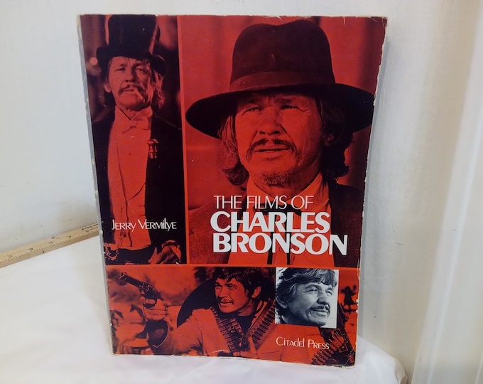 Vintage The Films of Charles Bronson, Paperback 1st Edition, Jerry Vermilye, 1980#