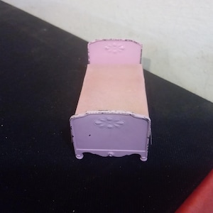 Vintage Dollhouse Furniture, Tootsie Metal Furniture, Bed, Loveseat, Makeup Dresser, Chairs, Step Stool, Sink, or Bathroom Bars, 1930's