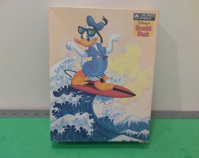 Vintage Donald Duck on a Surf Board Puzzle