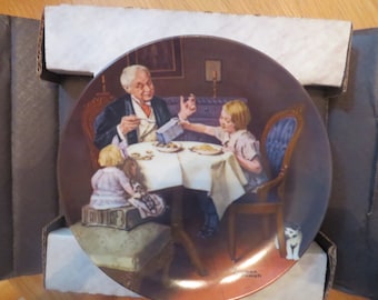 Norman Rockwell Collector Plate, The Gourmet