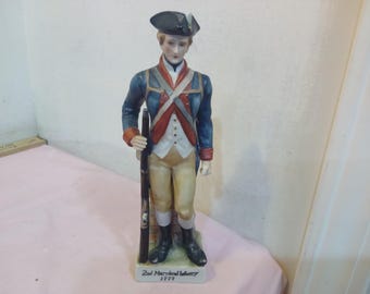 Vintage Porcelain Figurine, Andrea by Sadek "Revolutionary War Figurines", 2nd Maryland Infantry, Virginia Light Dragoons, or Light Horse