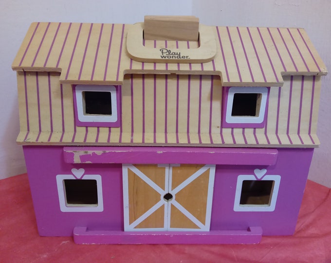 Collectible Dollhouse by Play Wonder, Pink Dollhouse with Doors by Play Wonder, 2011