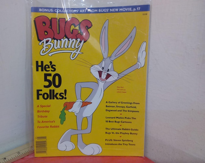 Vintage Coloring Books and Cartoon Magazines, Bugs Bunny is 50, Three Little Pigs, Donald Duck, Green Hornet, Mumble, Muppets, and Others#